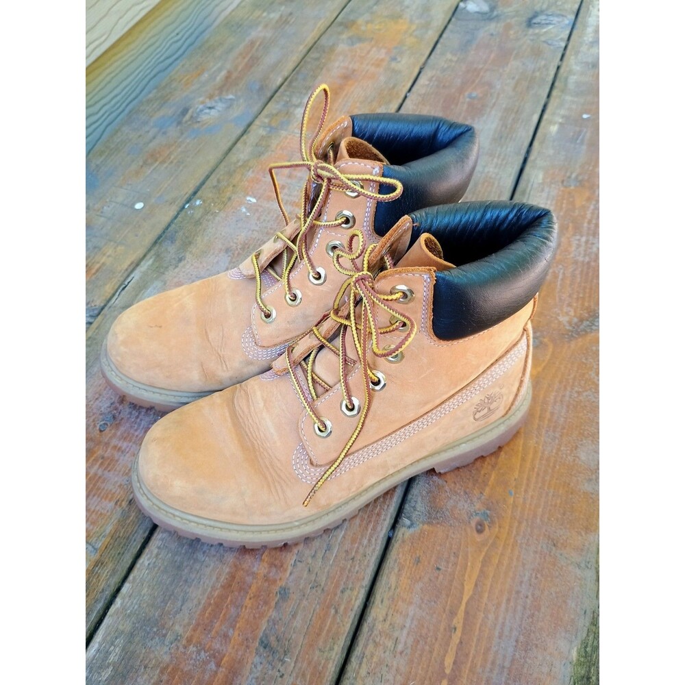 Timberland Classic Premium Waterproof Boot Wheat Nubuck Tan Size 7 M 10361